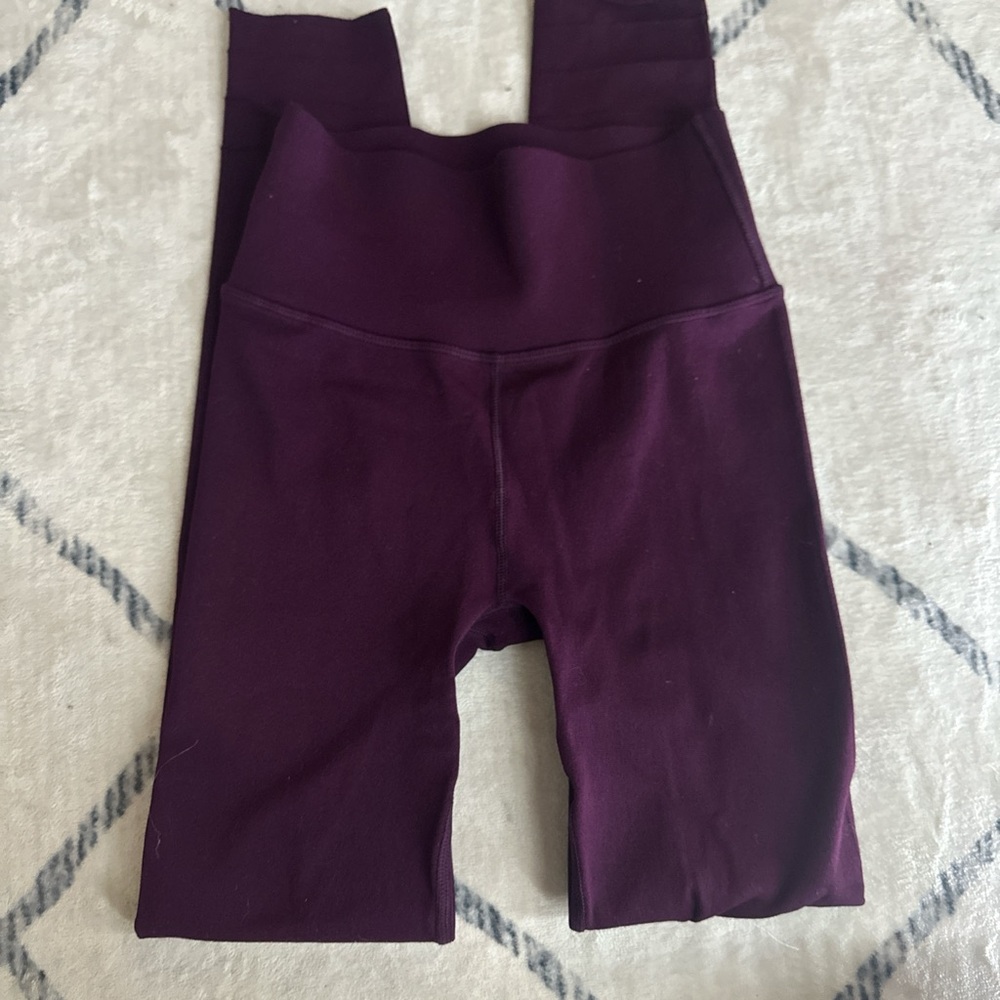 Fabletics sculpt-knit Deep Plum Leggings